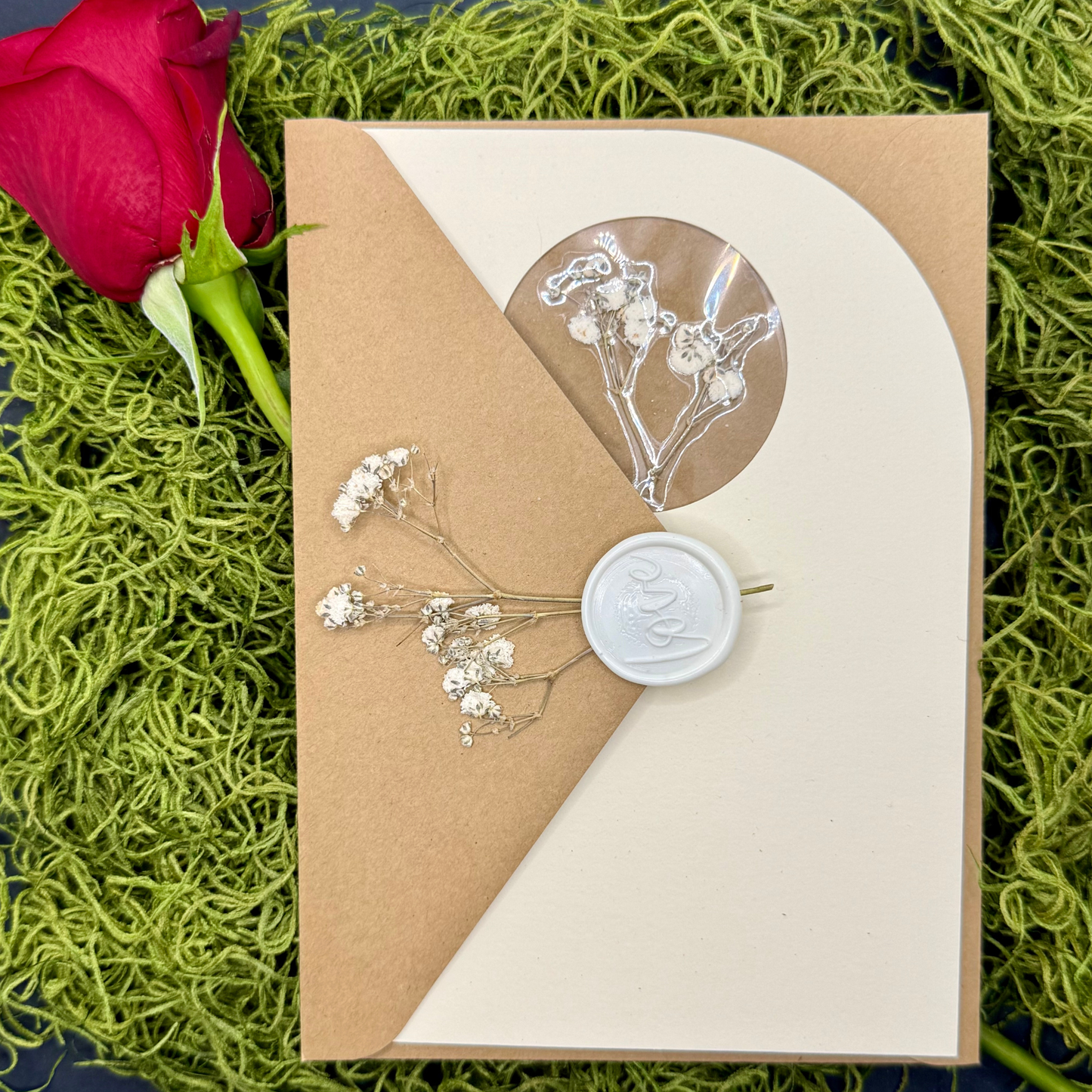 Rustic and Elegant 5 x 7 letter