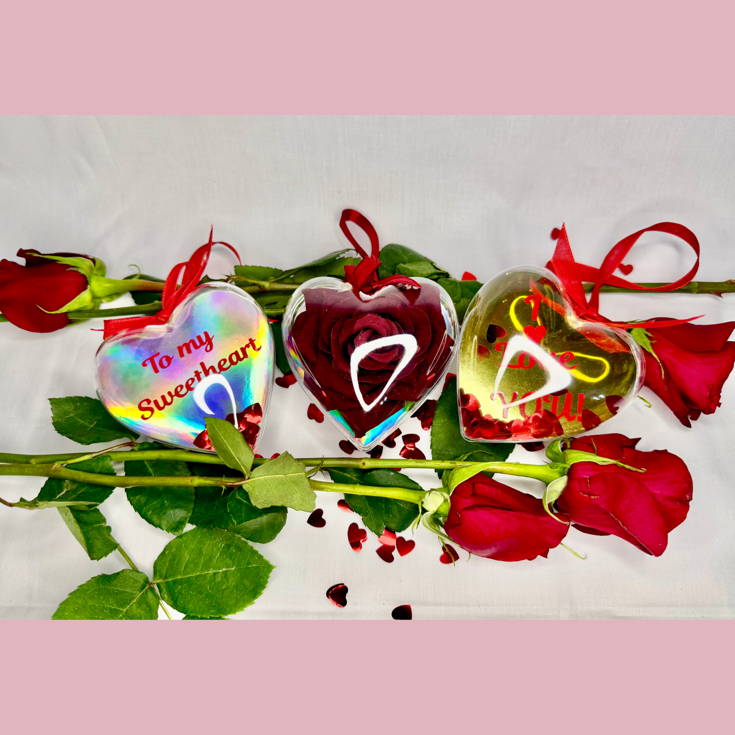 Heart Ornament with Handmade Love Letter