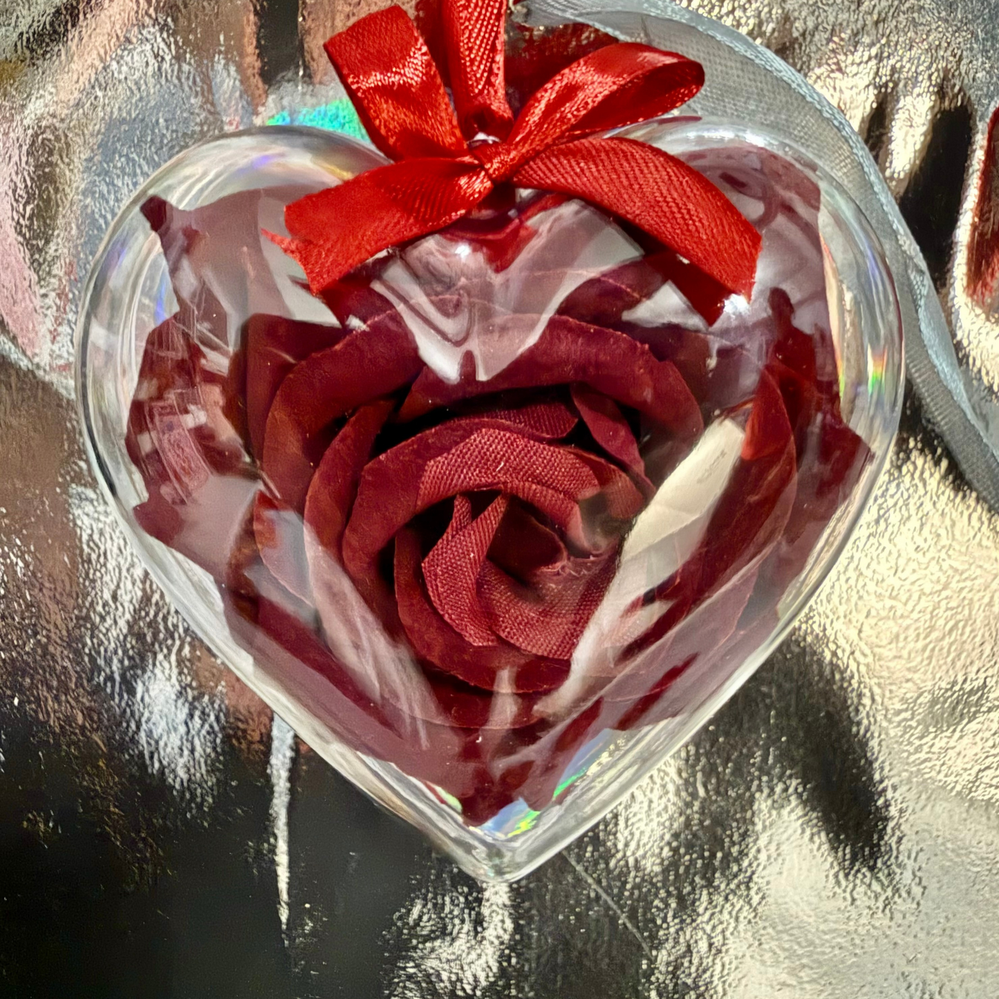 Heart Ornament with Handmade Love Letter
