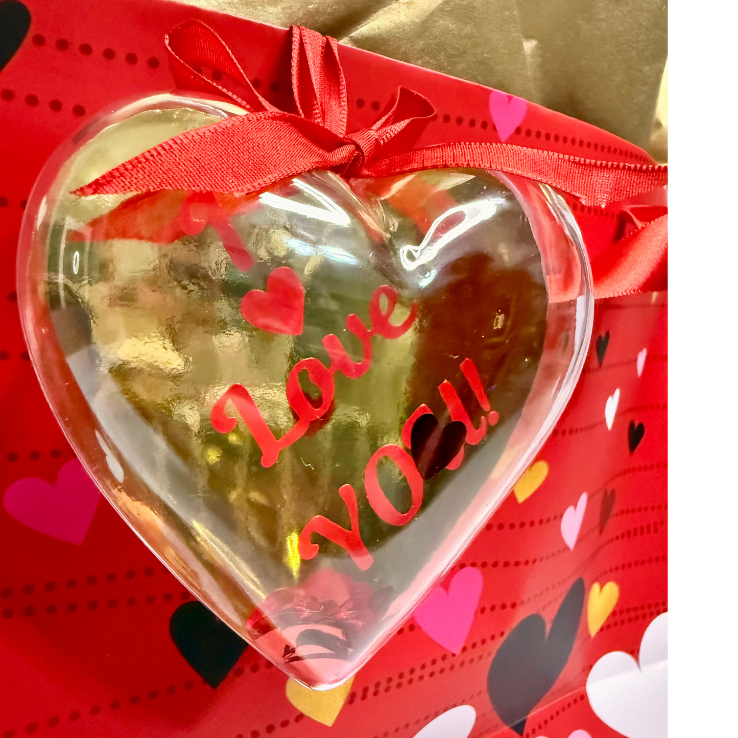 Heart Ornament with Handmade Love Letter