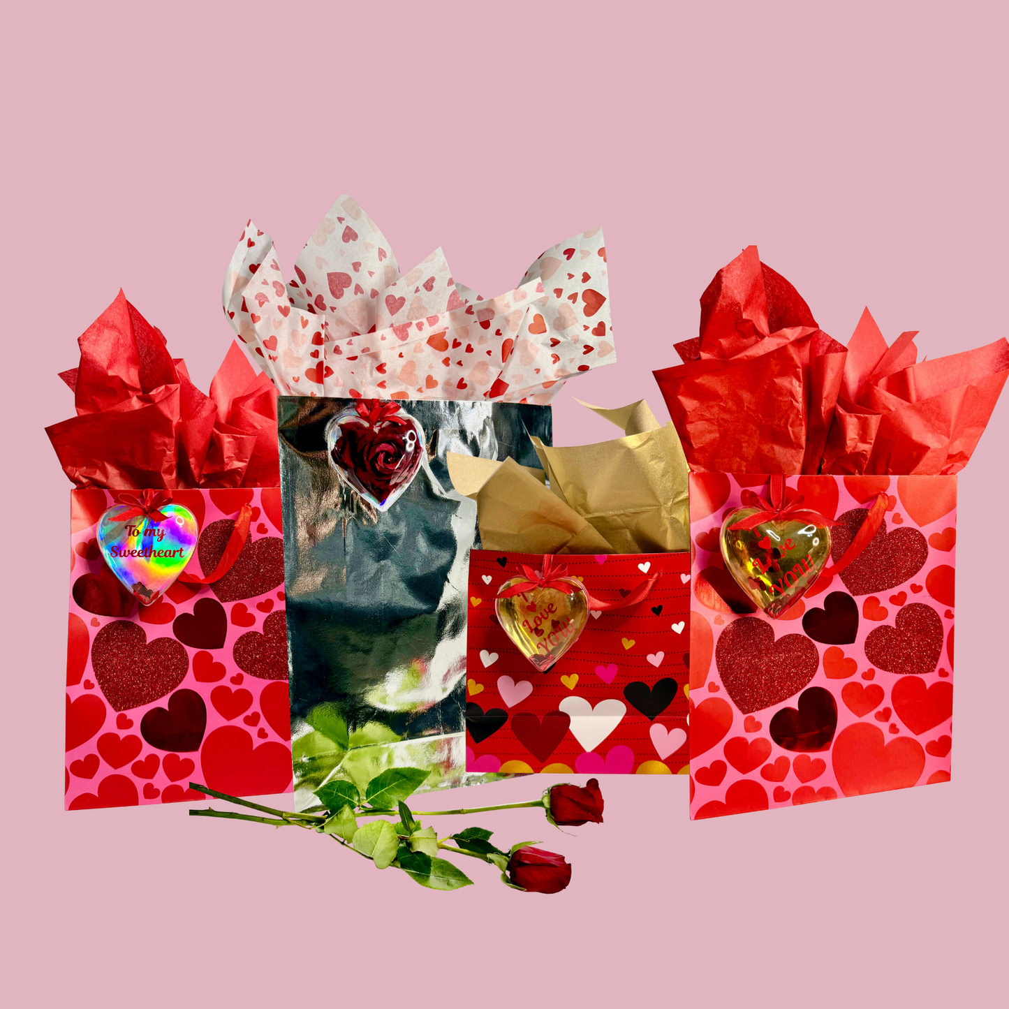 Heart Ornament with Handmade Love Letter