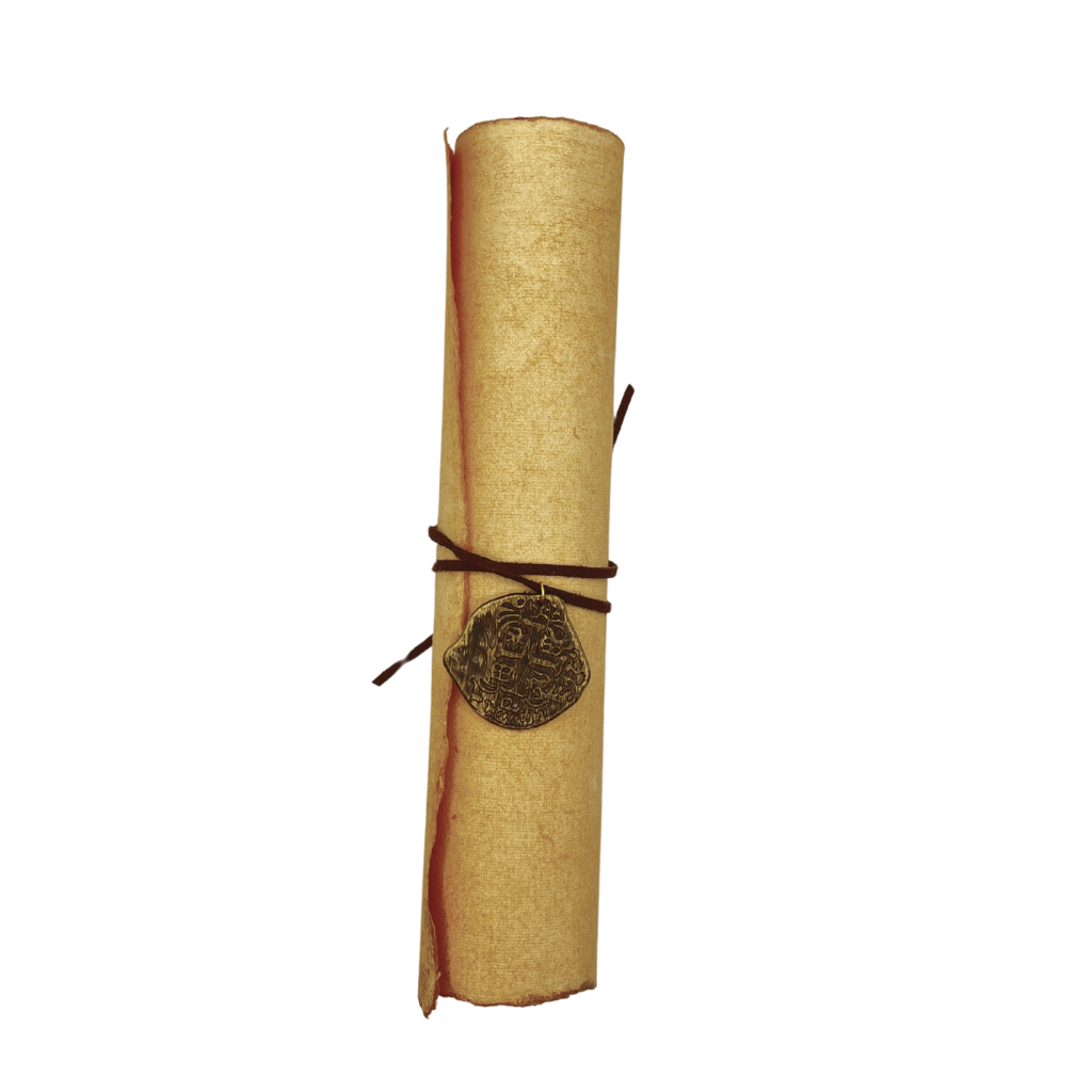 Pirate Love Letter – Personalized Vintage Scroll with Wax Seal & Gold Foil Signature, 8.5 x 11 in